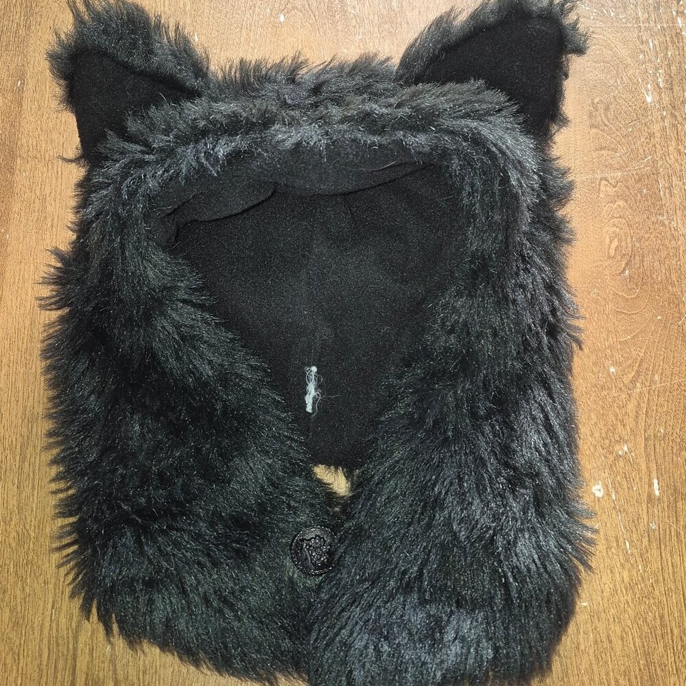 Faux fur cat ear winter hat